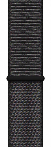 Умные часы Apple Watch Series 4, 40 мм, корпус из алюминия цвета «серый космос», спортивный браслет черного цвета MU672