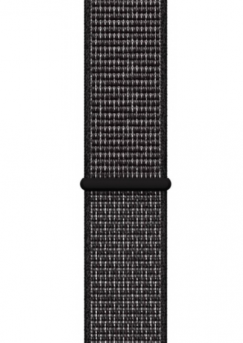 Умные часы Apple Watch Nike+ Series 4 40 мм, корпус из алюминия цвета серый космос, спортивный браслет Nike черного цвета MU7G2