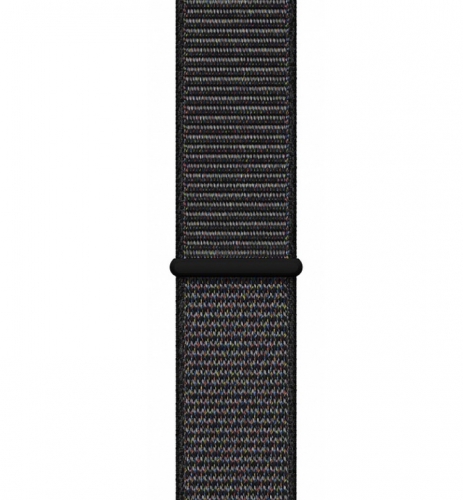 Apple Watch Series 4, 44 мм, корпус из алюминия цвета «серый космос», спортивный браслет чёрного цвета (MU6E2) MU6E2