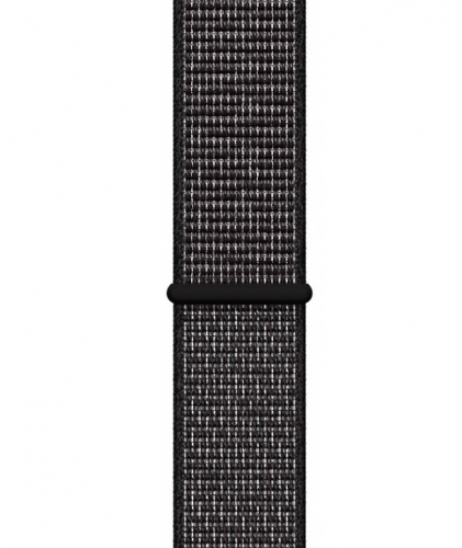 Apple Watch Nike+ Series 4, 44 мм, корпус из алюминия цвета «серый космос», спортивный браслет Nike чёрного цвета (MU7J2) MU7J2