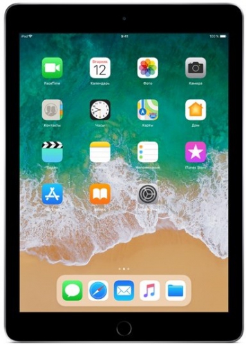 Планшет Apple iPad 9.7'' (2018) 32 Gb Wi-Fi+Cellular [MR6N2] space gray (серый космос)