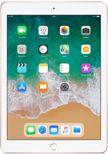 Планшет Apple iPad 9.7'' (2018) 128 Gb Wi-Fi+Cellular [MRM22] gold (золотистый)