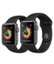 Apple Watch Series 3 42мм, корпус из алюминия цвета «серый космос», спортивный ремешок чёрного цвета (MQL12)