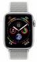 Умные часы Apple Watch Series 4, 40 мм, корпус из серебристого алюминия, спортивный браслет цвета «белая ракушка» MU652