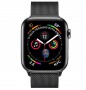 Apple Watch Series 4 Cellular 44мм, корпус из нержавеющей стали цвета «серый космос», миланский сетчатый браслет цвета «чёрный космос» (MTV62) MTV62