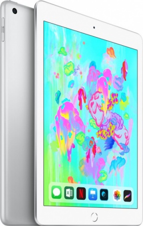 Планшет Apple iPad 9.7'' (2018) 128 Gb Wi-Fi+Cellular [MR732] silver (серебристый)